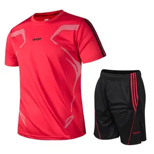 Men's sports shorts set: summer short sleeved and shorts sportswear - breathable sportswearRAIMENTRY