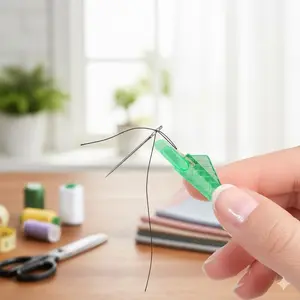 Easy Threading Tool for Sewing Machines | Quick & Slip-Proof Thread Guide | Precision DIY Needle Threader for Embroidery, Senior-Friendly Handicraft & Home Sewing Accessories