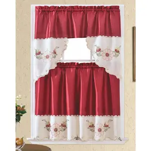 BT383 Polyester Kitchen Curtain - High-Quality Polyester, Durable & Elegant for Everyday Use, Perfect Home Textile Addition