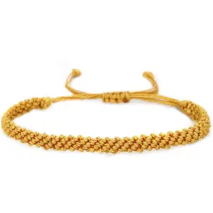 Colorful Adjustable Woven Rope Bracelet for Women Men  Lucky Protection String Braided Bracelet Birthday Gifts Wave Surfer Beach Fashion