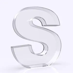 11" Acrylic Letter Charcuterie Box Reusable Fillable Alphabet Number Shaped Tray for Birthday Anniversaries Party Decorative Serving Plates Display Candy Cake (S)
