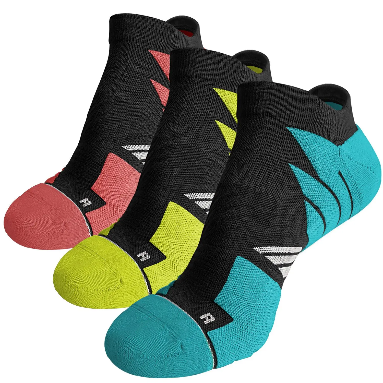 Hylaea No Show Running Athletic Anti-Blister Wicking Coolmax Socks, Seamless Anti-odor Breathable Comfortable Quick Dry