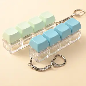 Keyboard Stress Relief Keychain, Enhance Focus, Alleviate Anxiety, Boost Concentration, Ideal for Desk Accessories, Perfect Gift Idea