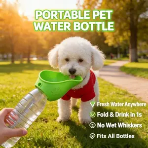 Modern Leak-Proof Pet Water Bottle for Dogs and Cats, Portable Design Ideal for Outdoor Use, Simple Yet Functional Animal Hydration Solution