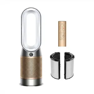 Dyson Air Purifier HP09 Smart Tower White Gold with Hot+Cool Fan Remote Control for Enhanced Air Quality in Homes & Offices