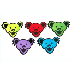 Grateful Dead - Dancing Bear Head Embroidered Patch