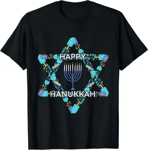 Funny Chanukah Hanukkah Gifts and Apparel Happy Hanukkah T-Shirt
