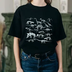 Dinosaur Skeleton Sweatshirt T-Shirt Hoodie, Dinosaur Skeleton Hoodie, Dino Sweatshirt, Gift for Her, Gift for him, Aesthetic Hoodie, Dinosaur Gifts