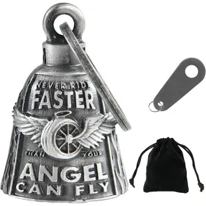Motorcycle Bells for Bikers Guardian Angel Gremlin Motorcycle Bells for Motorcycle Rider Key Chain for Luck