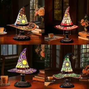 Witch Hat Lamps Witch Hat Lamp Ornament Magical Lighting USB Plug LED Lighting Ornament