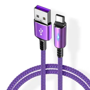 Micro USB Cable, 3A Micro USB LED Light Fast Charging Data Cable, Universal Phone Charging Cable for Xiaomi Huawei Samsung Android, Electronic