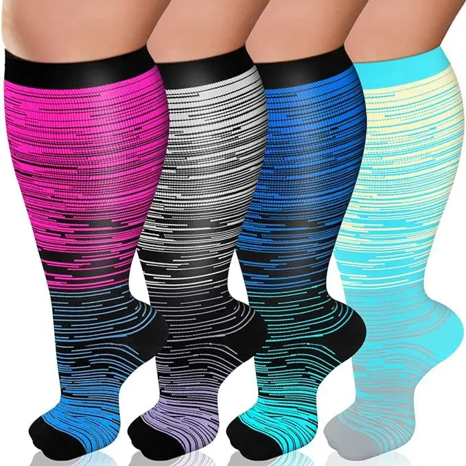 4 pairs set 37  Red Blue/Grey Purple/Blu
