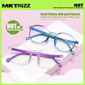 Blue Light Blocking Glasses Fashion&Anti Eyestrain Glasses TR90-Ultralight materials(Soft,Safe,Reliable) with HD lens to enjoy digital content safely