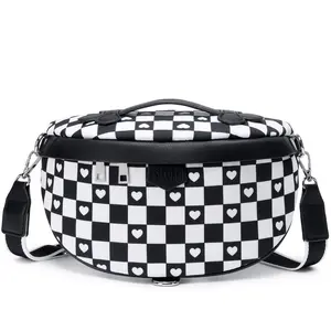 Eslcorri Crossbody Bags for Women - Vintage Sling Purse Shoulder Bag Fanny Pack Leather Causal Chest Bum Bag Travel Cross Body Purse