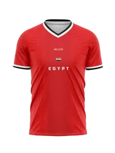 Egypt National Team Football Sports Wear 2026 New Short Sleeve T-Shirt, Quick-Dry Fabric, Casual All-Season Training Top