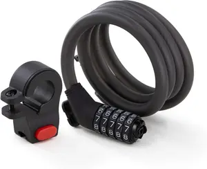 Segway Ninebot Password Cable Lock for Bi and Scooters, Black