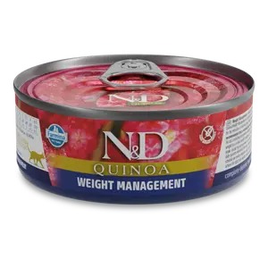 N&D QUINOA CAT- WEIGHT MANAGEMENT - LAMB  x 24 Pack
