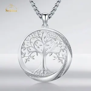 Sebina Jewelry Tree of Life Necklace Family Tree Pendant Celtic Family Tree Pendant Anniversary Birthday Gift for Mom Grandma Tree Jewelry Gifts for Men & Women