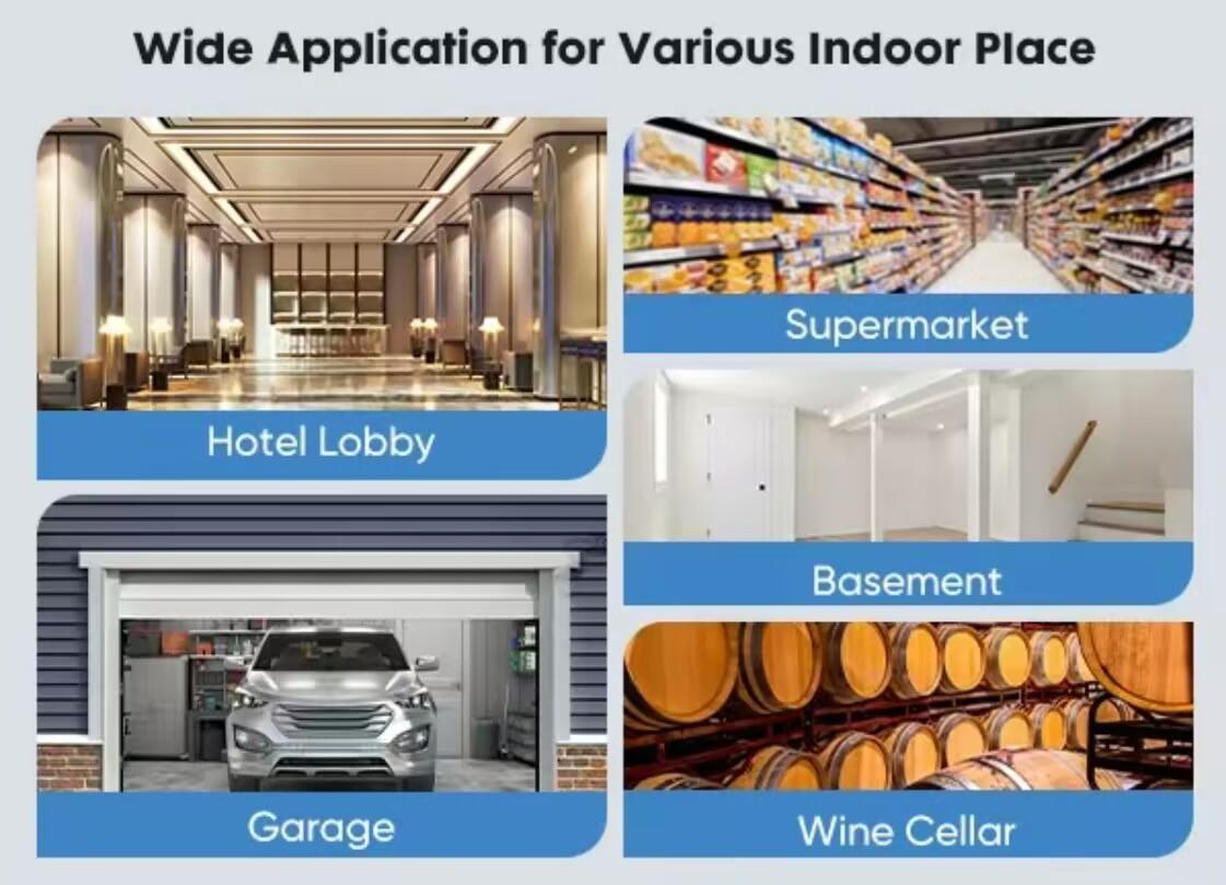 Crafted Comforts Dehumidifier 50 Pint Portable Dehumidifier for Basement, Bedroom, and Large Room with Drain Hose