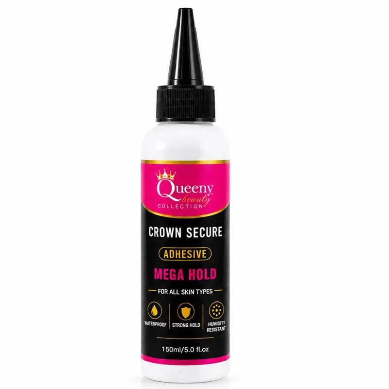 Crown Secure Lace Glue - High Quality, Skin Friendly, Lightweight, Strong Hold, Waterproof Haircare Adhesive (Your Crown Keeper) for Lace Front Wigs & Closures, 150ml, 1 Size