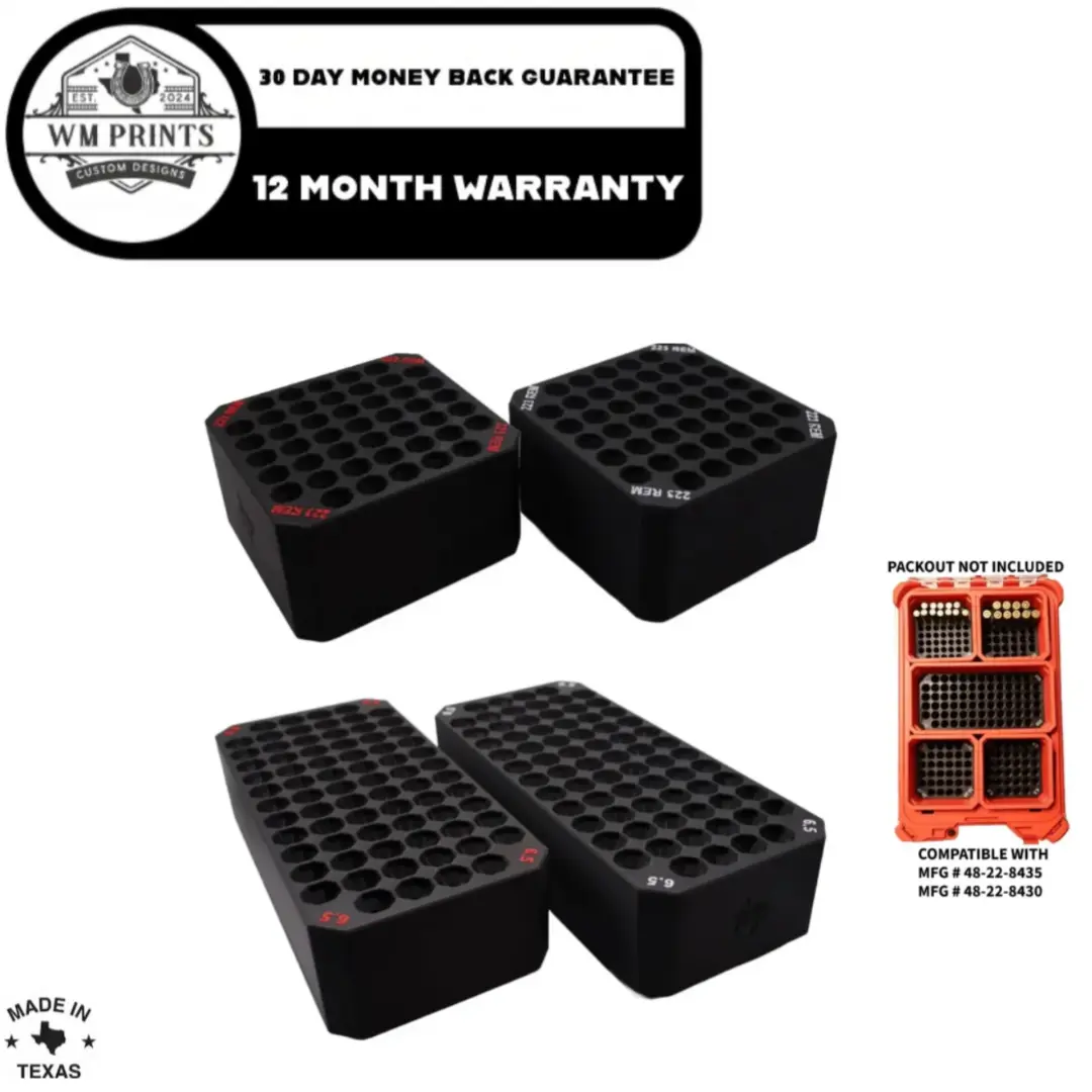 Milwaukee Packout ammo inserts. Milwaukee Packout ammo inserts.