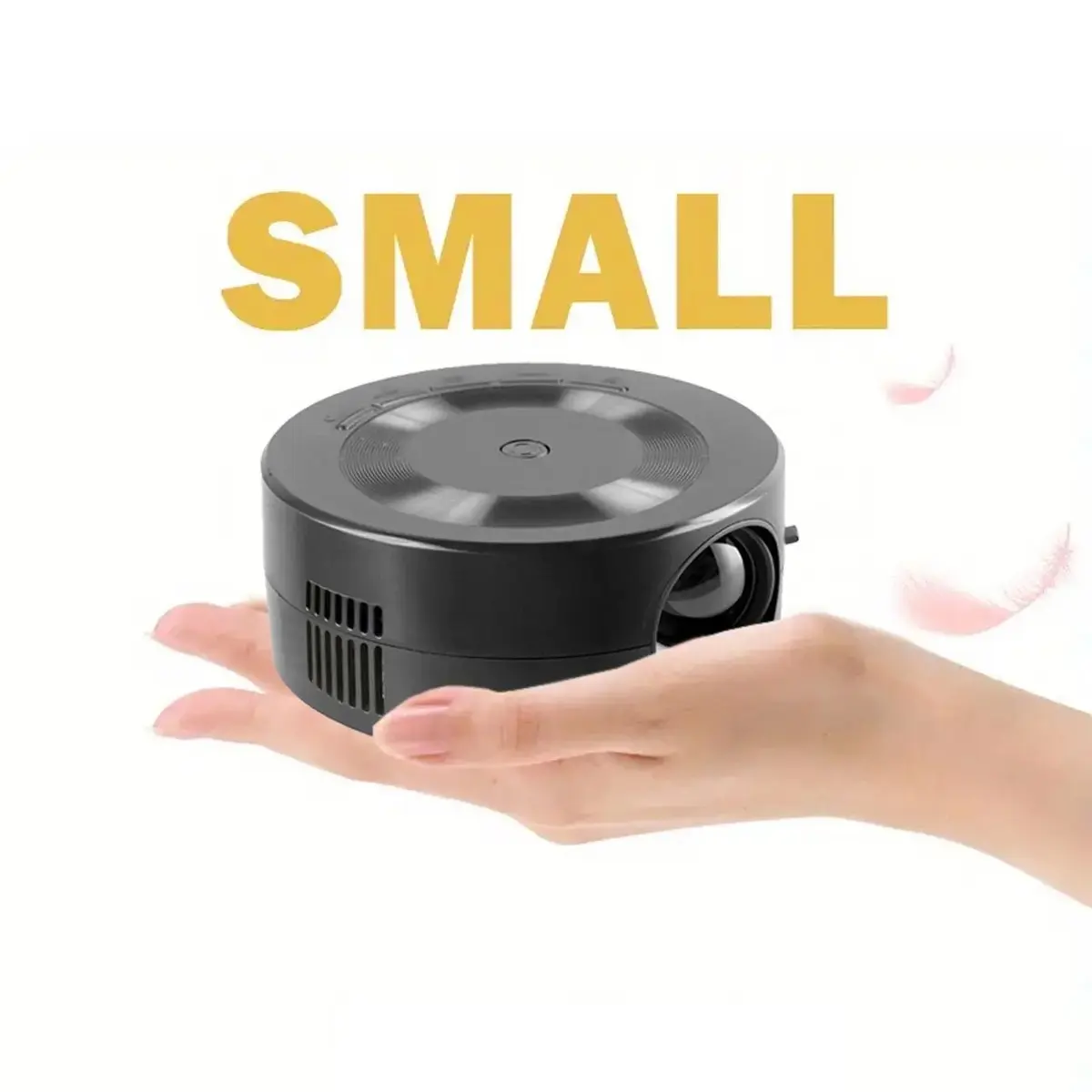 Mini LED Projector 1080p Built in Speaker Portable Small Home Projector with Same Screen Function for IOS for Android