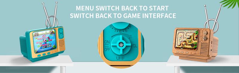 PYBGE 【Save feature】Retro Video Game Console GV300S: 308 Built-in Classic Games, Classic Retro 3-Color Gamepad, Mini Handheld TV-Style Game Player – Ideal for Kids & Adult Nostalgia Enthusiasts