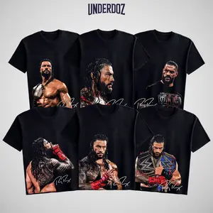 Roman Reigns Tribal Chief WWE Collection T-shirt, 100 Percent Cotton Casual WWE Streetwear Style T-shirt Roman Reigns T-shirt, WWE Fans Tee, Unisex Graphic Tee for Wrestling Fan, Sport Clothes, Vintage Casual Style Gift