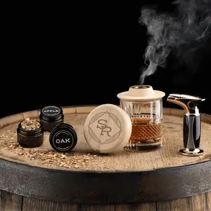 Personalized Cocktail Smoker Gift Set - Customizable Design, Ideal for Special Occasions, Perfect Gift, Glass and Wooden Box Engraved