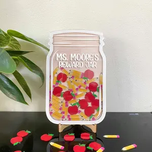 Reward Jar for Classroom Plaque and Sign, Teacher Reward Jar Gift, Reward Jar Smile, Back To School Gift Teacher Appreciation
