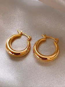 24k Plated Women's Vintage Water Drop Round Earrings, Teardrop Earrings, Fashion Casual Jewelry for Daily Wear, Perfect Gift for Birthdays & Mother's Day