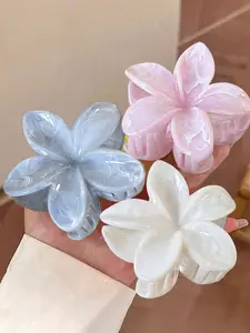 Women's Floral Hair Clips Set, Lightweight Plastic Flower Shape, Fashionable All-Purpose Elegant Design, Suitable for Daily Use, Flower Hair Pin