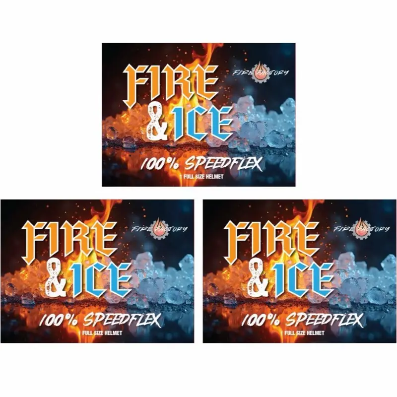 3 Box Pick Your Team Signed Speedflex Helmet Memorabilia Sports Break - Fire and Ice