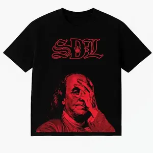 Benjamin SDL BLACK_RED T-SHIRT normal font, Gift for men, Gift for your boyfriend