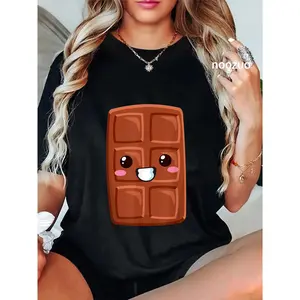 100% Cotton Kawaii Halloween Group Costume Party S'mores Chocolate Bar T-Shirt