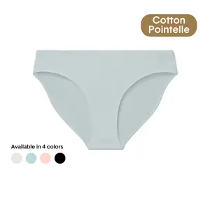 Tommy John Women’s Cotton Pointelle Bikini | Ultra-Soft Breathable Underwear | Lightweight Stretch Fit, Feminine Texture
