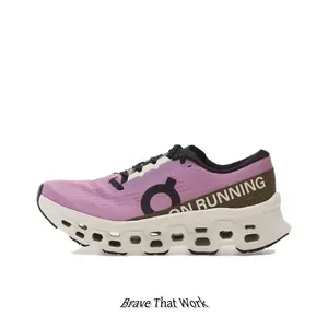 Premium Pink Performance Running Trainers, Stretchable Breathable Mesh Construction, Sculpted Hollow Cushioning System, Bold Olive & Black Tonal Details, Non-Slip Grippy Outsole, Versatile Footwear for Gym Workouts & Street Style