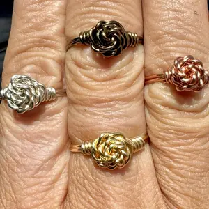 Handcrafted wire wrapped rose