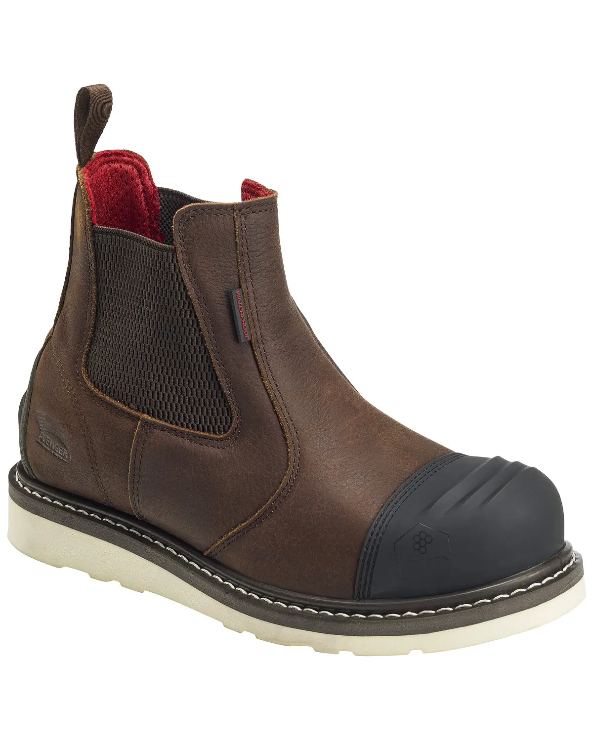 Avenger Men's Men'S Waterproof Romeo Wedge Work Boot Carbon Toe - 7505