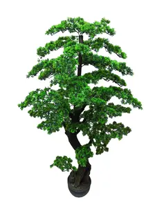 5FT Artificial Bonsai Tree in Pot – Large Realistic Cedar Tree Faux Pine Plant for Home & Office Decor