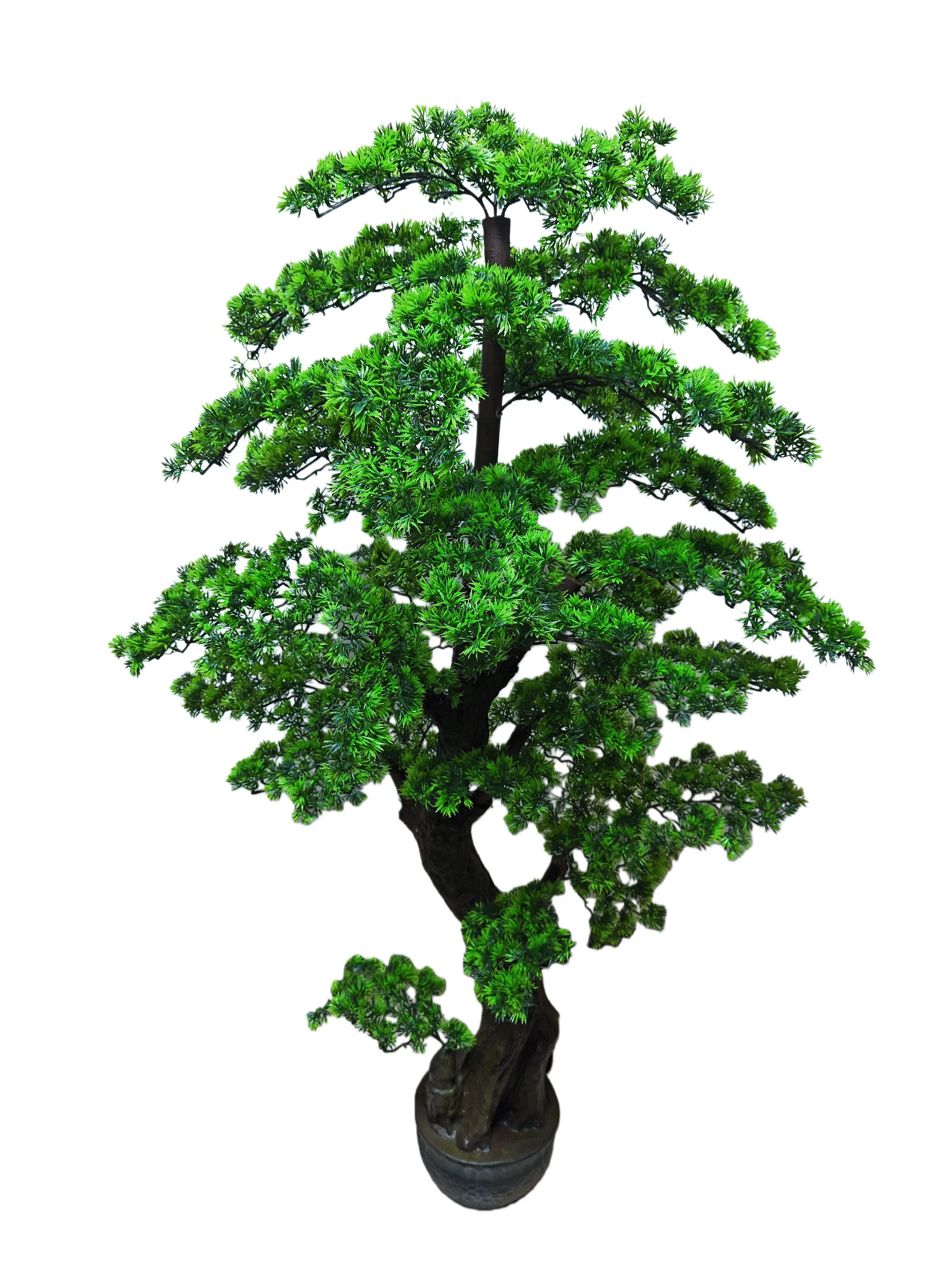 5FT Artificial Bonsai Tree in Pot – Large Realistic Cedar Tree Faux Pine Plant for Home & Office Decor