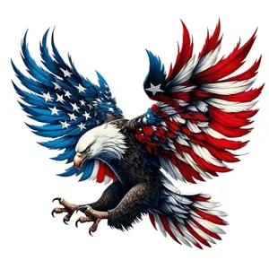 Patriotic Eagle #2 - UVDTF Decal for cups/hard surfaces sticker