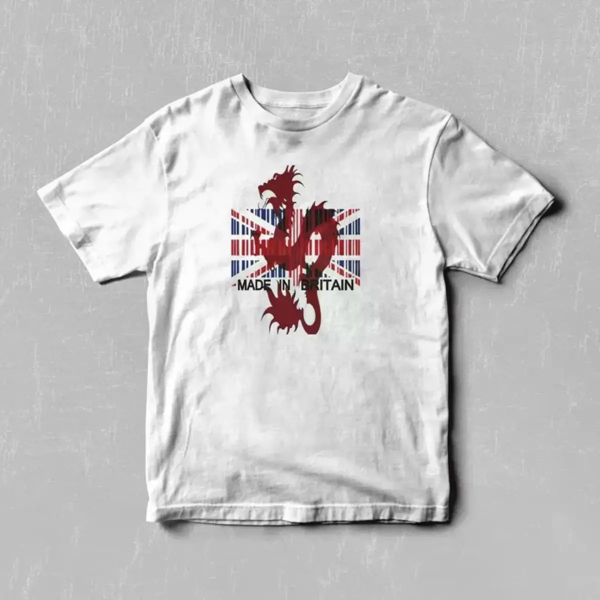 Essential Clean Fit Tee 2026 Oversized Graphic Tee 100% Cotton Dean Blunt Zushi Graphic Tee - Vintage Britain Dragon Design T-Shirt Unisex Boxy Fit Heavyweight Tee