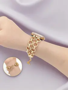 Apple Watch Steel Band Iwatch 4-5-6-7-8-9-10/se Generation Smartwatch Strap New Bracelet Metal Chain Adjustable