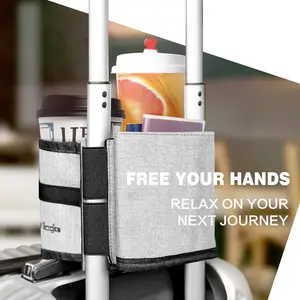 Luggage Travel Cup Holder Attachment