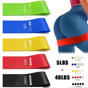 Fitness Resistance Bands Set, Includes 5 Resistance Levels, Colorful Workout Bands, Indoor and Outdoor Exercise, Leg Strength Training, Yoga, Stretching Gear, Workout Accessories