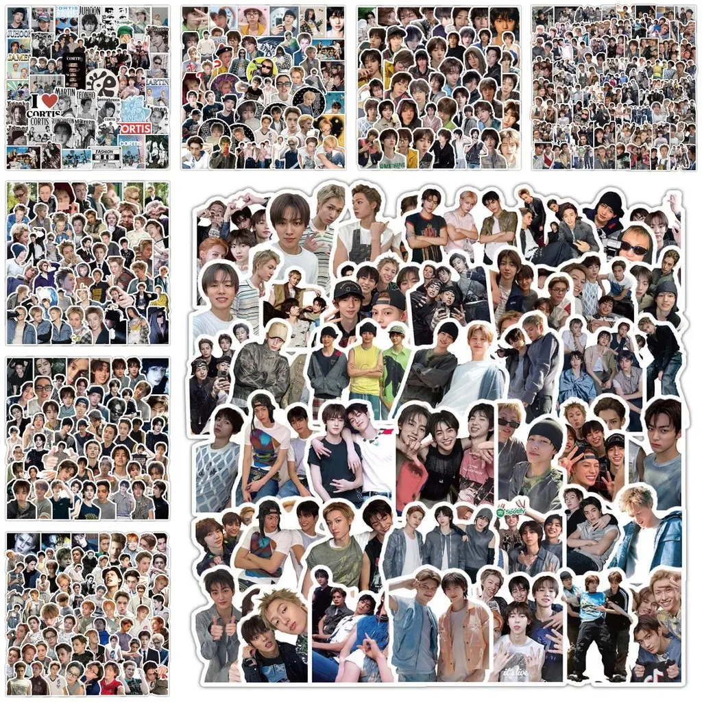53/102PCS CORTIS Kpop Idol Stickers - K-Star Themed Decals for Helmet Bicycle Hand Account Pencil Case Decals Assorted Aesthetic Stickers Sticker Set