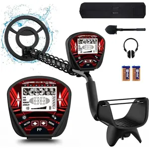 Metal Detector for Adults Professional, Pinpoint Metal Detector   and , Higher Accuracy, Bigger LCD Display,  Memory Mode, 10" IP68 Coil,   DSP Chip
