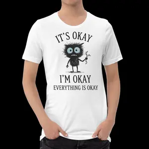 Unisex Soft Cotton It's Okay Cute Funny Graphics T-Shirt