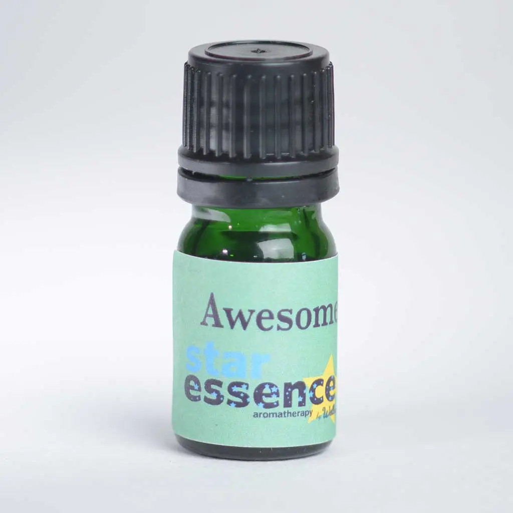 Star Essence Awesome Aromatherapy Oil for Diffuser – Lemongrass, Cypress & Frankincense Therapeutic Essential Oil Blend | Grounding & Revitalizing (5ml)